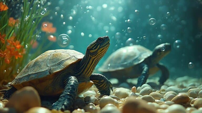 bubbles in turtle tank