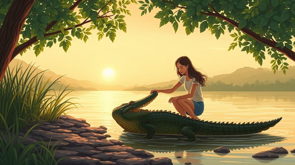 crocodiles domesticated through storytelling