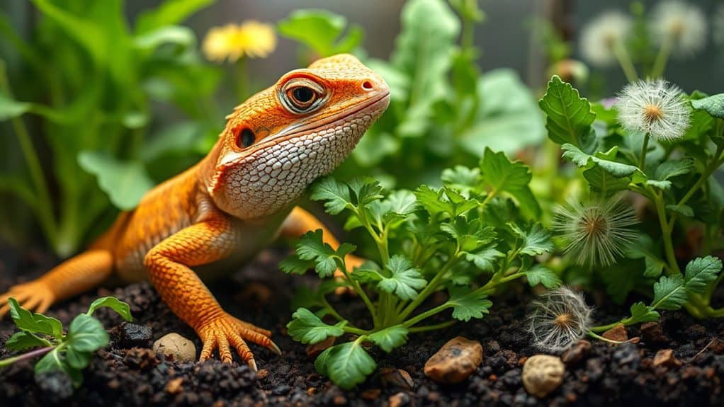 diverse leafy vegetable options