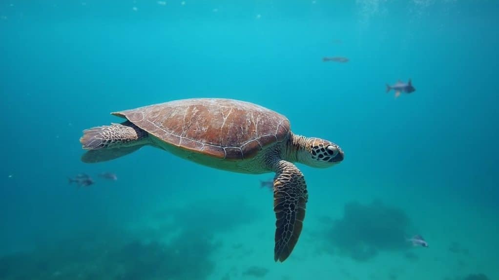 sea turtle swimming speed