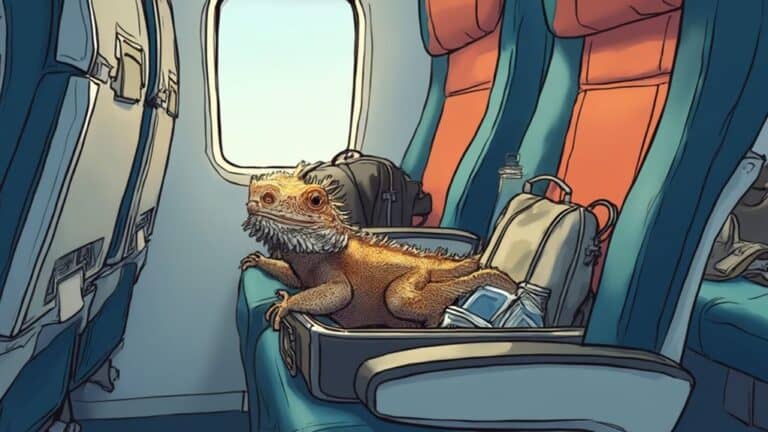 traveling with bearded dragons