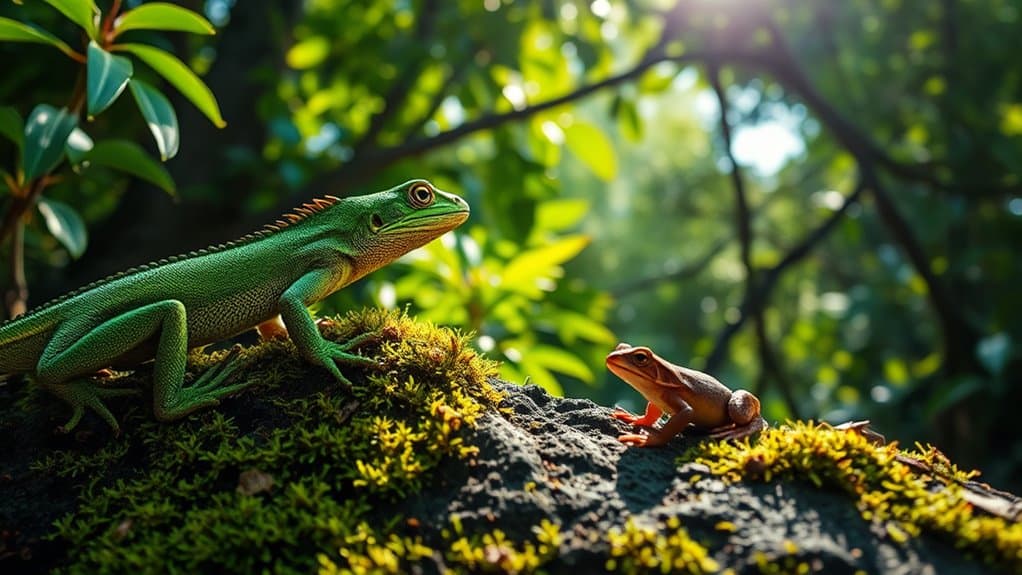 amphibian reptile behavioral relationships