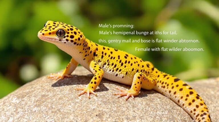 identifying leopard gecko gender