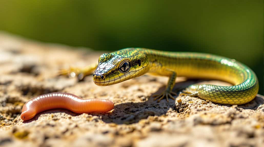 legless lizards diet includes insects