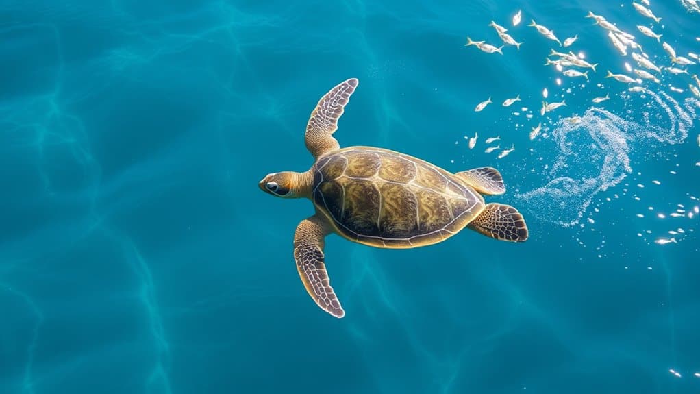 sea turtles swimming speeds