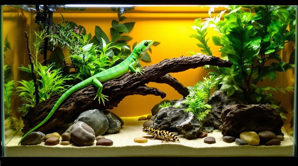 small lizards for aquariums