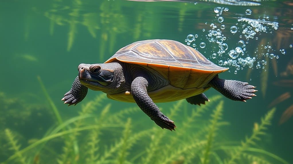 snapping turtles swimming abilities